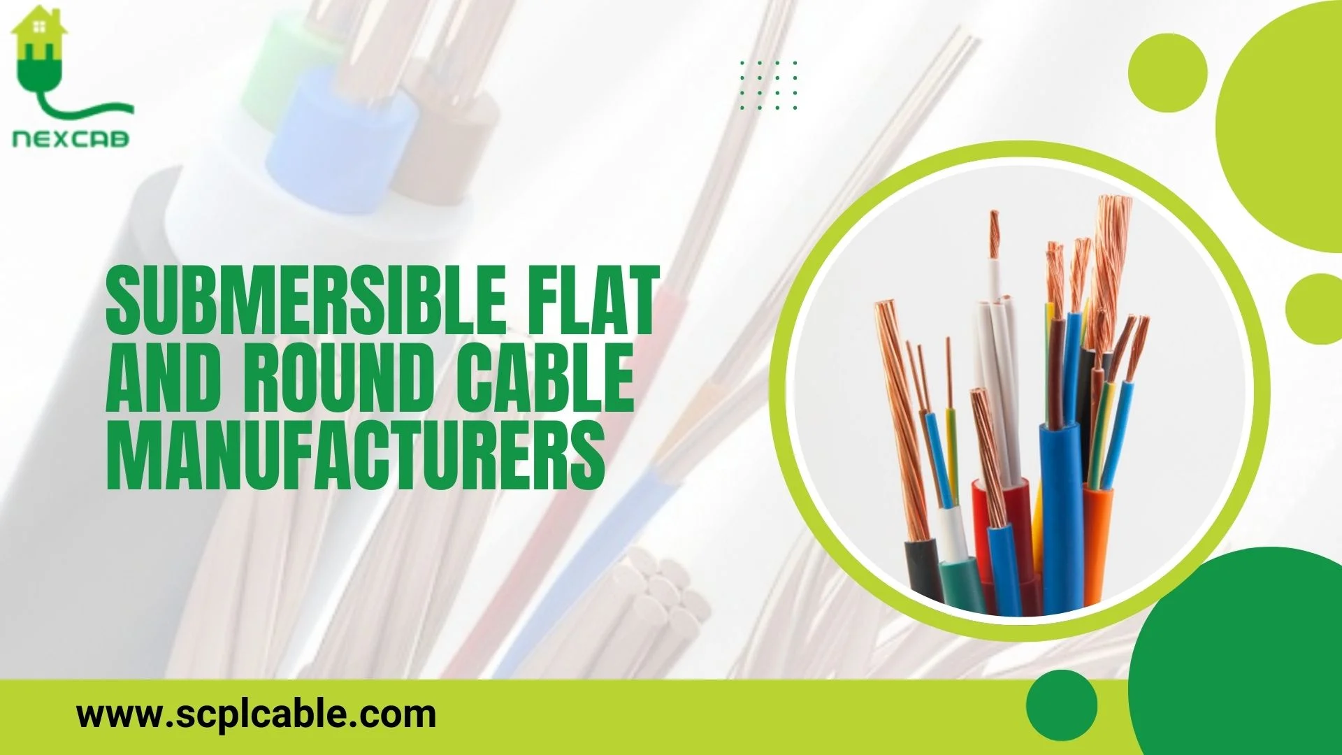 Submersible flat and round Cable Manufacturers